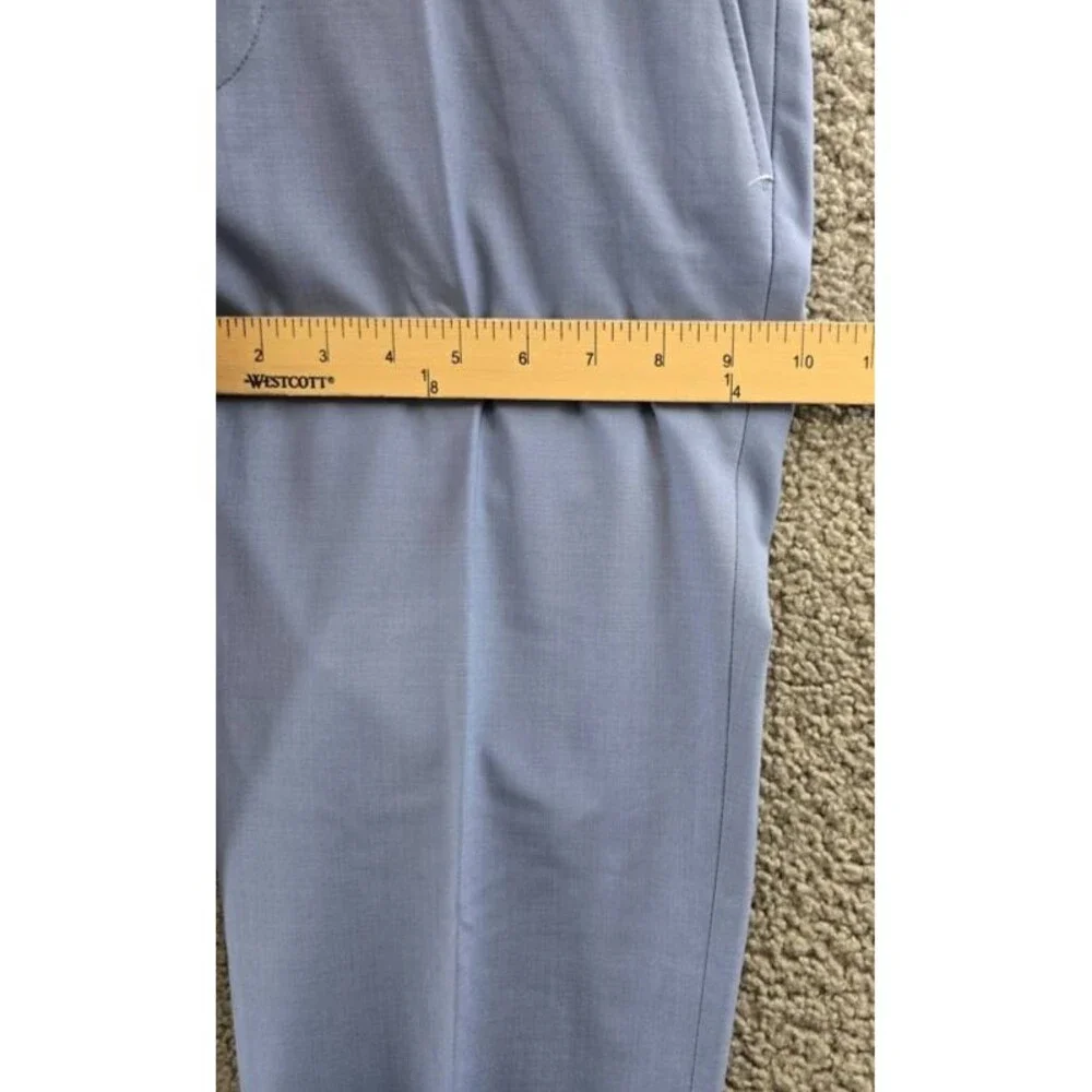 Bar III Wool Blend Slim-Fit Suit Pants Men's 29X30 Light Blue Button Closure